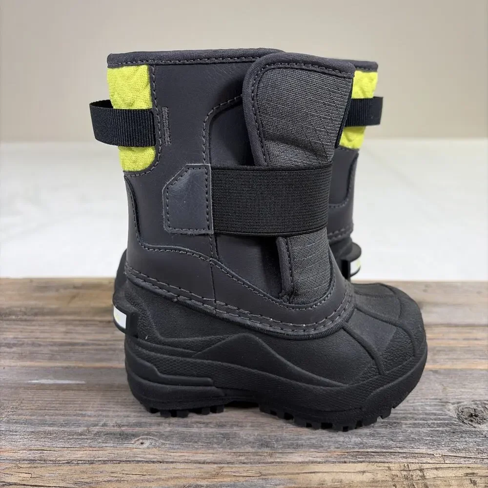 Columbia Bugaboot Celsius Toddler Boots Size 6 Black/Lime Green Bnfts Charity